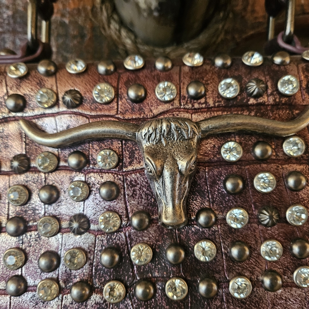 Studded Bull Head Handbag